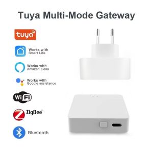 Smart Tuya Zigbee / Bluetooth Mesh Hub Multi-mode Gateway Wireless Plug in Hub Bridge Support Home Linkages Alexa Google Voice