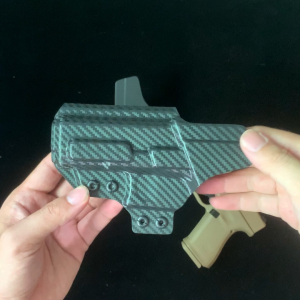 GLOCK 19 23 32 IWB Carbon Fiber Holster Adjustable 30° Cant Concealed Carry Holster for Multiple Optical Scopes with Undercut Trigger Guard & Open-Ended Muzzle Comfort Fit