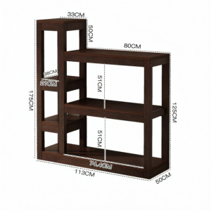 Multifunctional Wooden Fish Tank & Plant Stand Display Rack