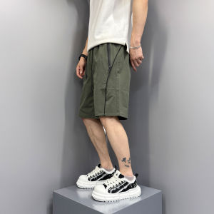 Quần Short Nam Mùa Hè 2025 Có Túi Quần Lửng Ống Đứng Quần Lửng Năm Mảnh Bằng Lụa Băng Nhanh Khô Mát Mẻ Thoáng Khí