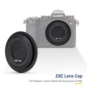 JJC Automatic Lens Cap For for Panasonic Lumix S 26mm f/8 Lens (Leica L) S-R26 LensOpen Counterclockwise and Close Clockwise