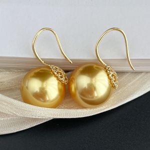 Elegant Gold Bead Earrings Womens High Heel Shoe Design Fashionable Delicate Hoop Studs Handmade Crystal Floral Pattern