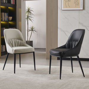 DUOBAOFUXING | Luxurious Modern Minimalist Cat Scratch Resistant Dining Chair High Back