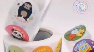 [SG Instock]500pcs/roll Motivation Reward Stickers Animal Stickers Children Day Motivational Encouragement Sticker