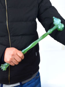 Manual Lotus Massage Mallet Back Thumping Acupoint Knocking Health Care Scratch Itch Epitome of Jade Design Wellness Tool