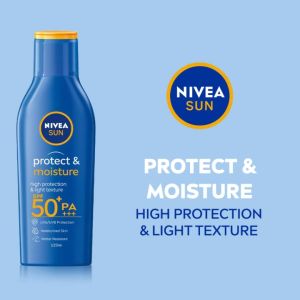 Fast shipping Nive-a Sun Protect & Moisture Lotion SPF 50 High Protection Hydrating Sun Care for Body & Face Long-Lasting UVA/UVB Shield
