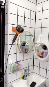 169 # Multifunctional hair dryer storage rack # 多功能吹风机收纳架
