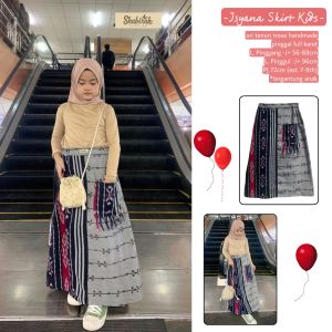 Termurah - ISYANA SKIRT KIDS (rok tenun anak SD)