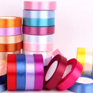 okek 2cm Satin Ribbon Wedding Gift Packing Christmas Party decoration Ribbons roll fabric DIY Holiday Birthday