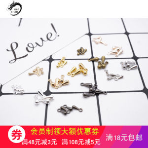 จี้รูปหยดน้ำ โซ่ต่อ จี้ DIY ทำมือ อุปกรณ์เครื่องประดับ เครื่องประดับแบบเรียบง่าย จี้รูปวงกลม โซ่สุดท้าย อุปกรณ์โลหะผสม