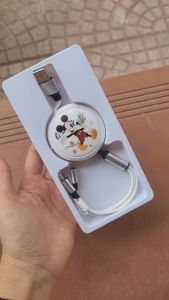 Dây Cáp Sạc Truyền Dữ Liệu 3 Trong 1 Loại c Micro USB Họa Tiết Hoạt Hình Disney