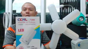 หลอดไฟLED 5+1 CKML 7200 ทรงใบพัด 200W พับเก็บได้ ประหยัดพลังงานไฟ มอก.1995-2551 แสงขาว & แสงวอร์มไวท์