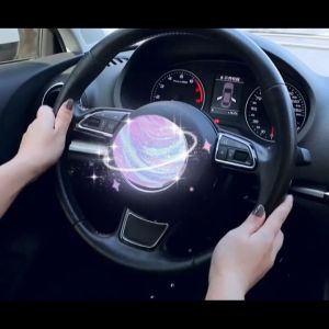 Silicone Car Steering Wheel Cover Anti-slip Car Styling Steering Wheel Protection Cover for All Standard Steering Wheel