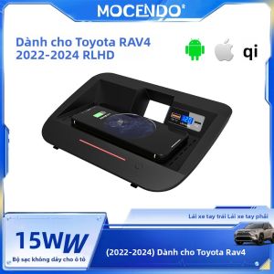Sạc Nhanh Không Dây Ô Tô Toyota Rav4 2020-2024 Tay Lái Phải & Trái Phụ Kiện Dành Cho Xiaomi iPhone - Lắp Đặt Trên Bảng Điều Khiển Trung Tâm