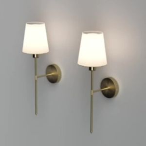 Bộ Đèn Gắn Tường Chạy Pin Không Dây Dán Tường Lắp Đặt Dễ Dàng Bóng Đèn LED Sạc Lại Được Điều Khiển Từ Xa 12 Màu Đèn Tường Có Thể Điều Chỉnh Độ Sáng