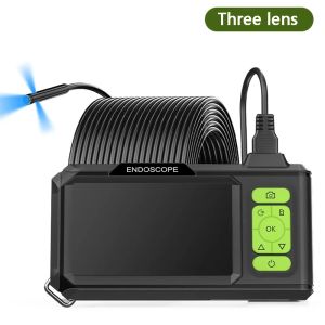 Industrial Endoscope Camera1080P Single Dual Triple Lens USB Car Inspection Borescope 4.3inch IPS Screen 5MP Autofocus Camera