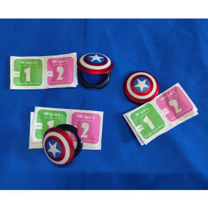 Hot Toys | Anime Captain America Iron Man Car Engine Ignition Start Switch Button Protective Cover Sticker Marvel Car Trim Accessories Toy