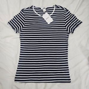F OREVER 21 Casual Ribbed Stripe T-Shirt | True to Size | Original Overruns