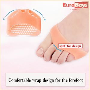 E.B. Honeycomb Gel Toe Pad Forefoot Pad Protector Soft Silicone Shoe Pad Foot Cover Metatarsal Pain Relief Toe Protector