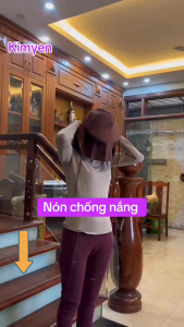 Mũ Nón chống nắng - mũ nón chống nắng vành to tránh sạm nám da có lưới thông hơi và dây rút chắc chắn tránh gió thổi bay