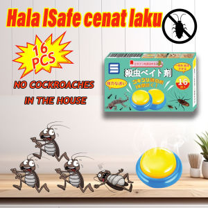 16PCS！ECeta Cockroach killer Ubat lipas paling berkesan Lipas killer Cockroach bait Strong insecticide cockroaches cant escape once they see it Long lasting bait essential for home use. Ubat lipas rumah Racun lipas 蟑螂药