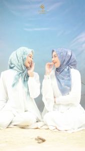 TAZBIYA SCARF - Cordelia Series I Tazbiya Hijab Voal Motif Laser Cut I Jilbab Motif Voal