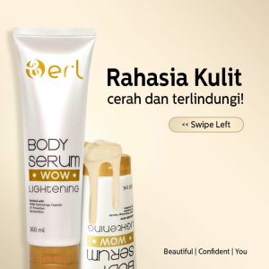 B ERL Cosmetics WOW Lightening BodySerum /Body Serum B ERL / BErl Cosmetics Pencerah Kulit / Penghilang Strechmark