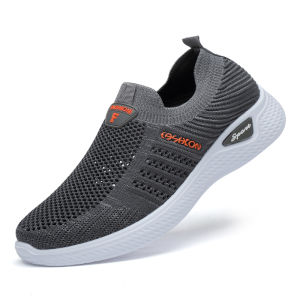 Comfortable Breathable Lightweight Anti-slip Dad Shoes for Middle-aged And Elderly Men Summer Casual Slip-on Sports Shoes