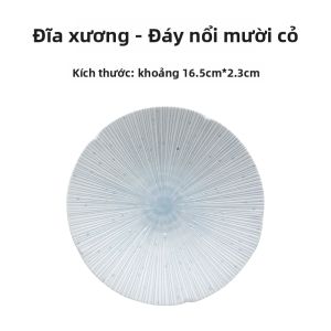 Mino Yaki | Đĩa Sứ Cao Cấp Kỹ Thuật Trạm Trổ Hoa Văn Màu Dưới Men