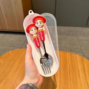 Hot Toys | Toy Story 5 Woody Buzz Lightyear Jessie Forky Alien Cartoon Character Spoon Fork Cutlery Set Birthday Christmas Gift For Fans