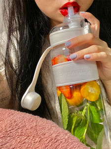 Cốc Nước Thể Thao Dung Tích Lớn Cho Nam Và Nữ Cốc Nước Thể Thao Di Động Trong Suốt Có Ống Hút Cho Mùa Hè Cốc Nhựa Cỡ Lớn