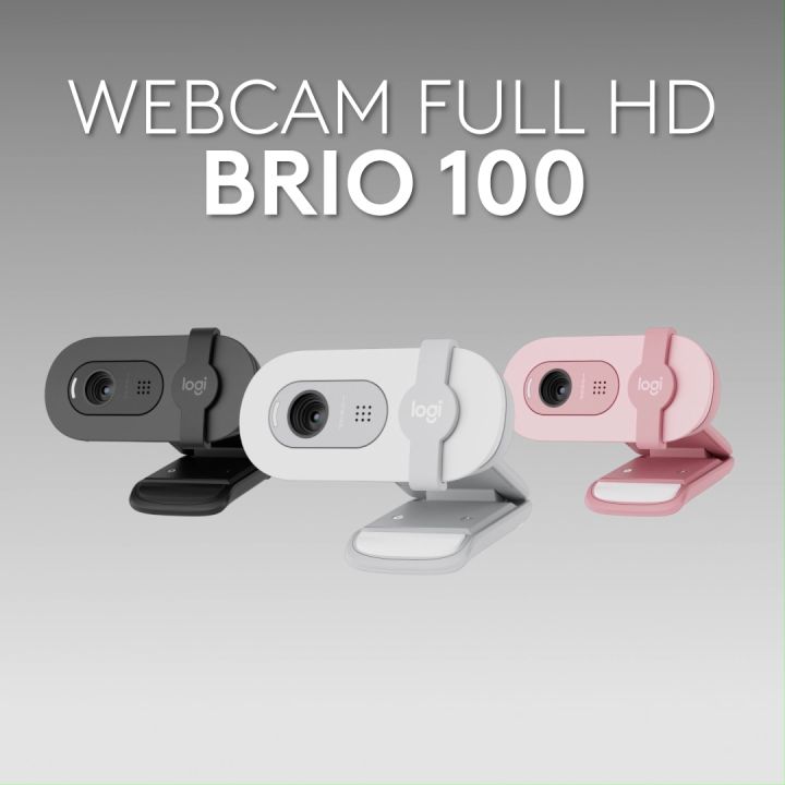 Webcam Full HD Logitech Brio 100 Hội họp và Truyền trực tuyến