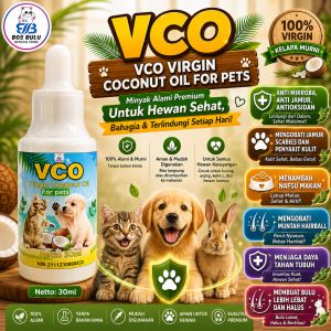 vco virgin coconut oil obat jamur sacabies penyakit kulut penambah nafsu makan kucing 30ml