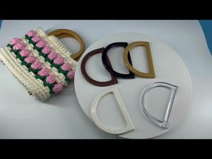 2pcs D Shape Bag Handles Oval Shaped Resin D Ring Bag Handles for Bag Making