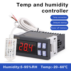 LED Digital Humidity Temperature Controller Thermostat Thermoregulator Automatic Egg Incubator Relay Heating and Cooling