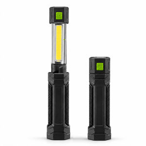 COB Inspection Light USB Rechargeable Multi-functional with Red Warning Light  Auto Repair Work Lamp