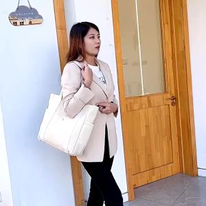 🇲🇾 Ready Stock Large Canvas Tote Bag Muji Style Shoulder Bag Work Student Simple Bag Women Bag Wanita Perempuan Beg 帆布包
