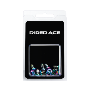 12Pcs Bike Disc Brake Screw M5X10mm T25 Plating Titanium Colorful MTB Bicycle Color Non-slip Disc Screw Cycling Accessories