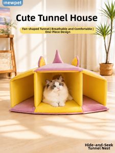 New Pet | Four Seasons Safe Cat Hideout For Small Cats Ventilation Tunnel