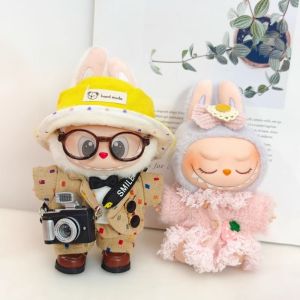 Labubu Trendy Colorful Casual Party Suit Set Soft Plush Doll Clothes Hanging Decoration for Boys And Girls Outdoor Leisure