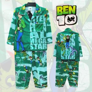 (Kids) ชุดนอนเด็กผ้าทีเค (TK) ลายเบน (BENTEN) แขนยาวขายาว (LL) ลิขสิทธิ์แท้ ประเทศไทย