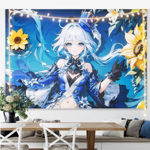 Vải Trang Trí Tường Phòng Ngủ Phong Cách Nhật Bản Và Hàn Quốc Fufinas Vải Treo Trang Trí Hai Chiều Cho Phòng Ngủ