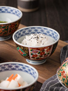 Mino Yaki | Bát Cơm Sứ Phong Cách Đế Quốc Nhật Bản Retro Handmade 4.5 inches