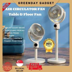 Portable Air Circulation Adjustable Fan / Desktop & Standing Fan / Remote Control