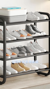 【SKIT SG】3/4/5 Layers Shoe Rack Outdoor Shoe Rack Thick Steel Pipe Waterproof Plastic Multi-Layer Dustproof Small Shoe Rack Easy Assemble Shoe Rack Storage Shelves Organization For Home Dormitory Storage Organizer Shoes Storage Shelf BTO HDB