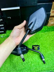 Gương chiếu hậu Yamaha mẫu theo xe EX NOVO… chân ngắn hơn zin HÀNG LOẠI ĐẸP( có bán lẻ)