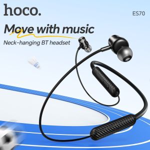 【Use time: 80 hours 】HOCO ES70 Wireless Bluetooth Earphone Neck- Mounted Bluetooth5.3 Earphones Magsafe Sports Earphones Super Long Battery Life For All Smartphones Universal