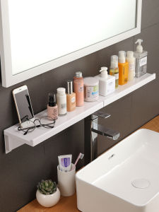 ตู้ครัวในห้องน้ำแบบติดผนัง SUNSEA-LIVING สไตล์สวีเดน วัสดุพลาสติก สีสันสดใส ชั้นวางของในห้องน้ำแบบติดผนังแบบหนึ่งชั้น