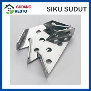 BRACKET SIKU AMBALAN SUDUT KABINET BESI KONEKTOR PLAT / PELAT RAK UJUNG CORNER CONNECTOR STEEL