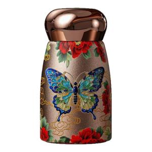 Mini Portable Ceramic Inner Barrel Insulated Water Bottle for Women High Aesthetic Value Compact Size Travel Friendly Stainless Steel